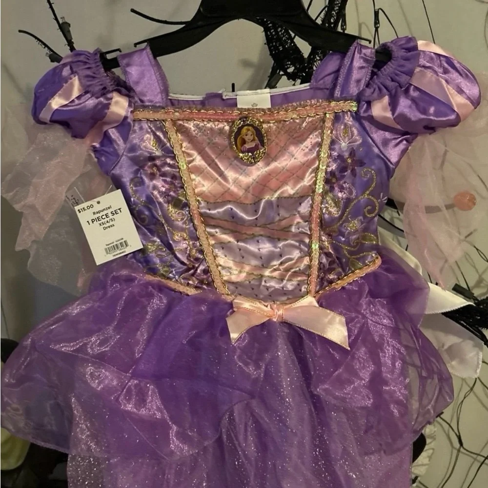 Tangled Rapunzel Costume for Children, Girls XS (4/5) - Picture 7 of 8